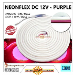 LED Neon Flex DC 12V 40 W | 600 LEDs - Purple / Ungu - Pink